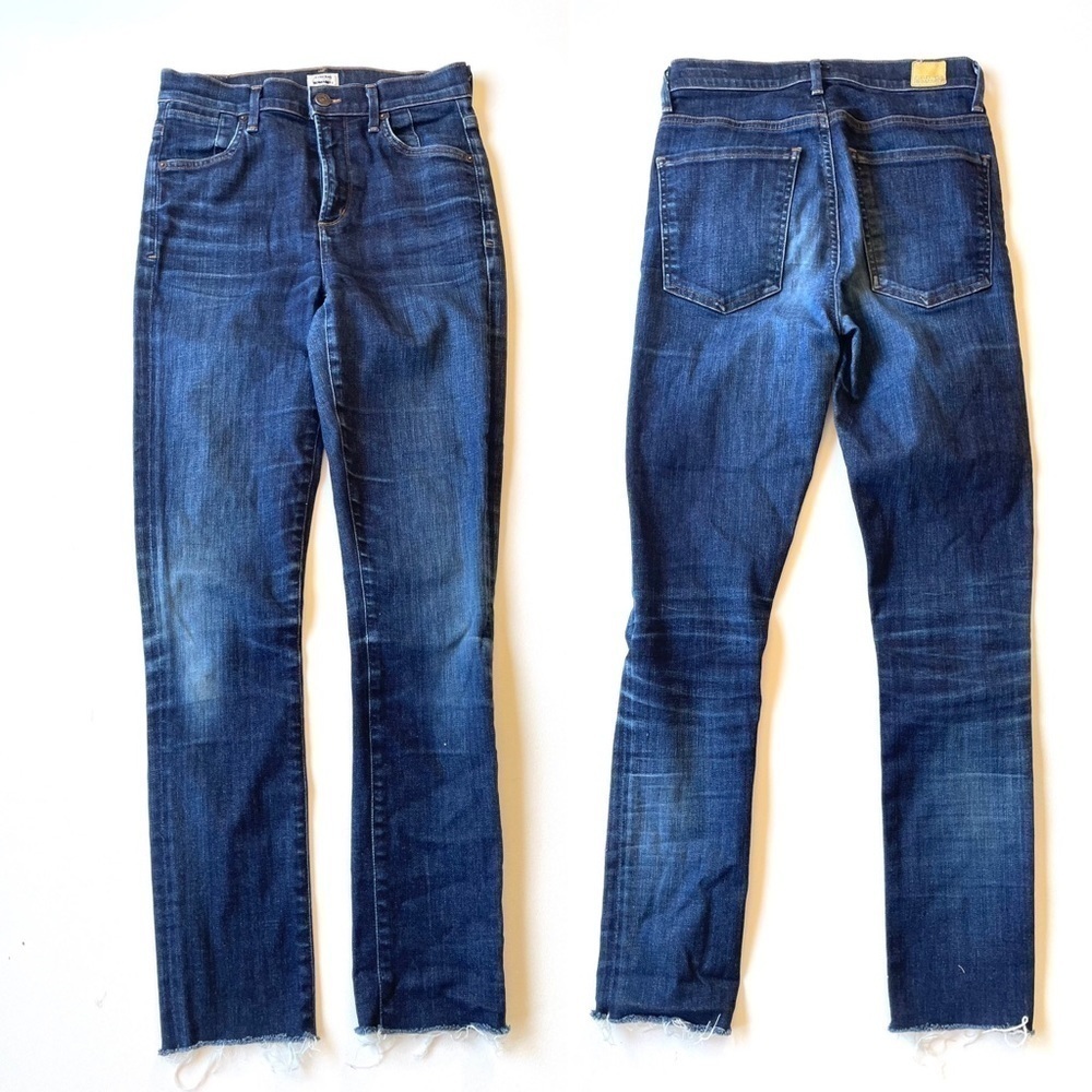 CITIZENS of Humanity High Rise Carlie Jean Size 25 Raw Hem